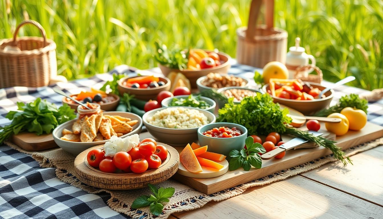 Seasonal meal prepared in a home kitchen
